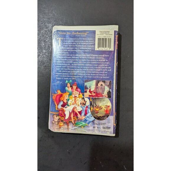 Walt Disney's Cinderella VHS New Sealed 1995 Clamshell Case - Picture 8 of 8